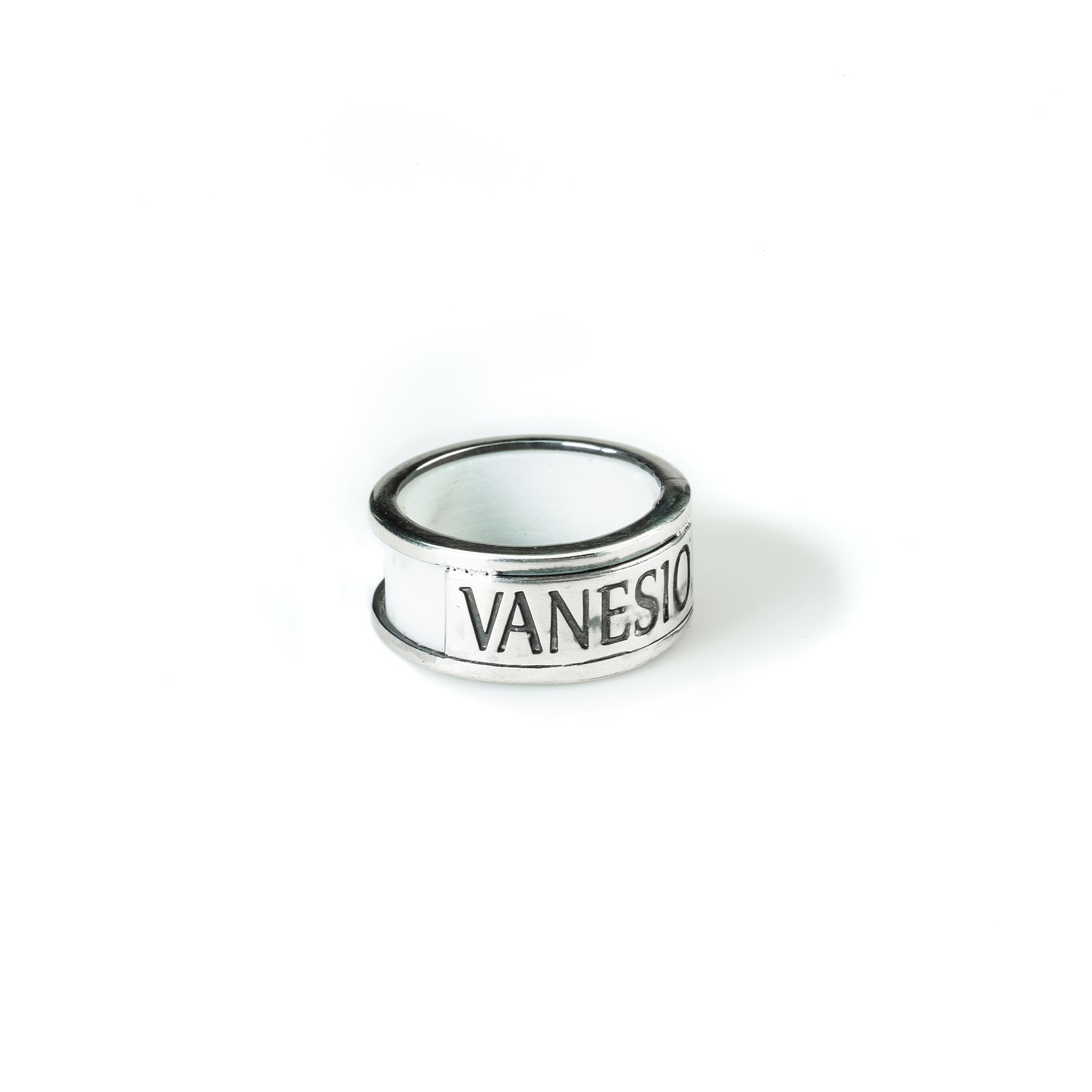Anello marmo Vanesio Argento