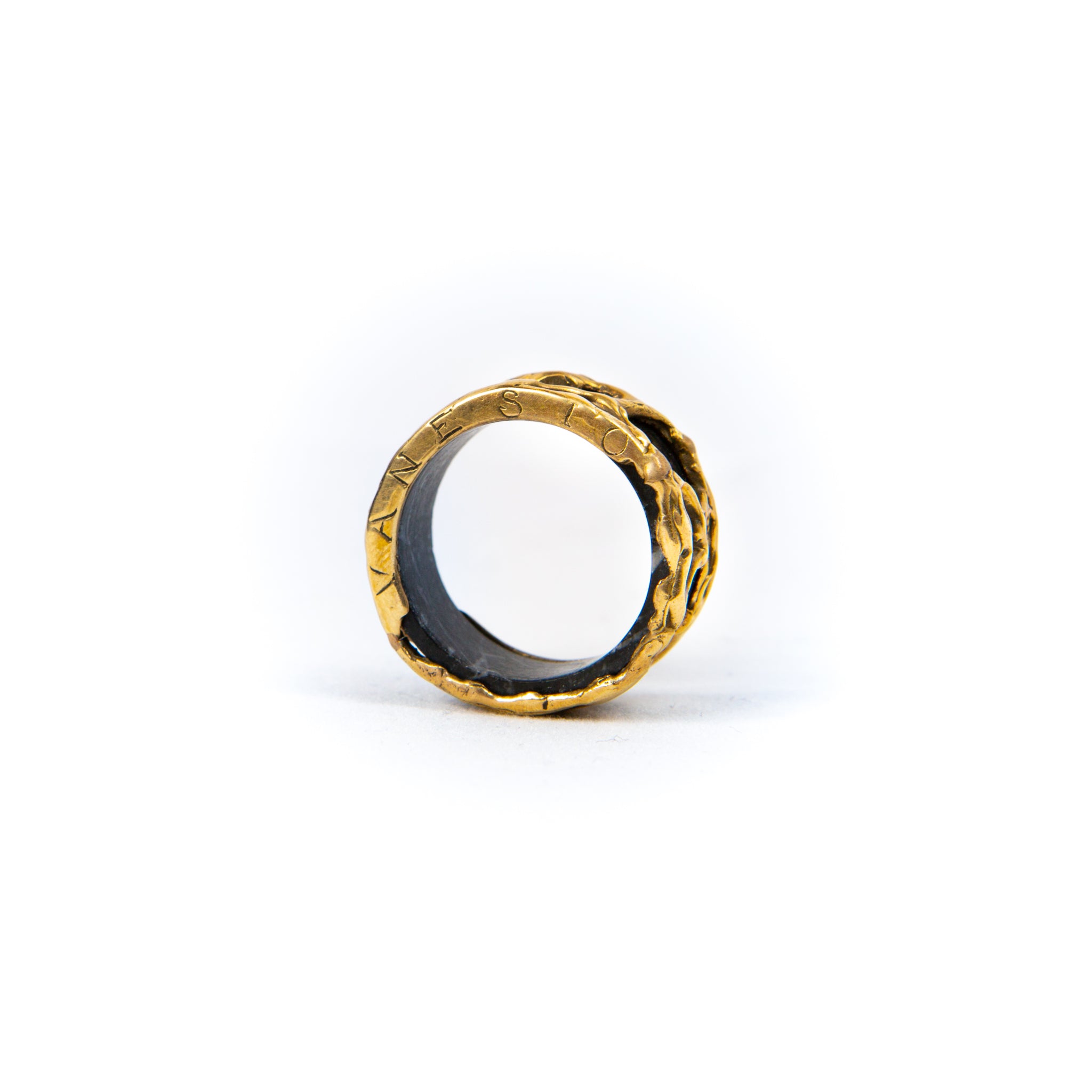 Anello marmo retato Oro 18Kt