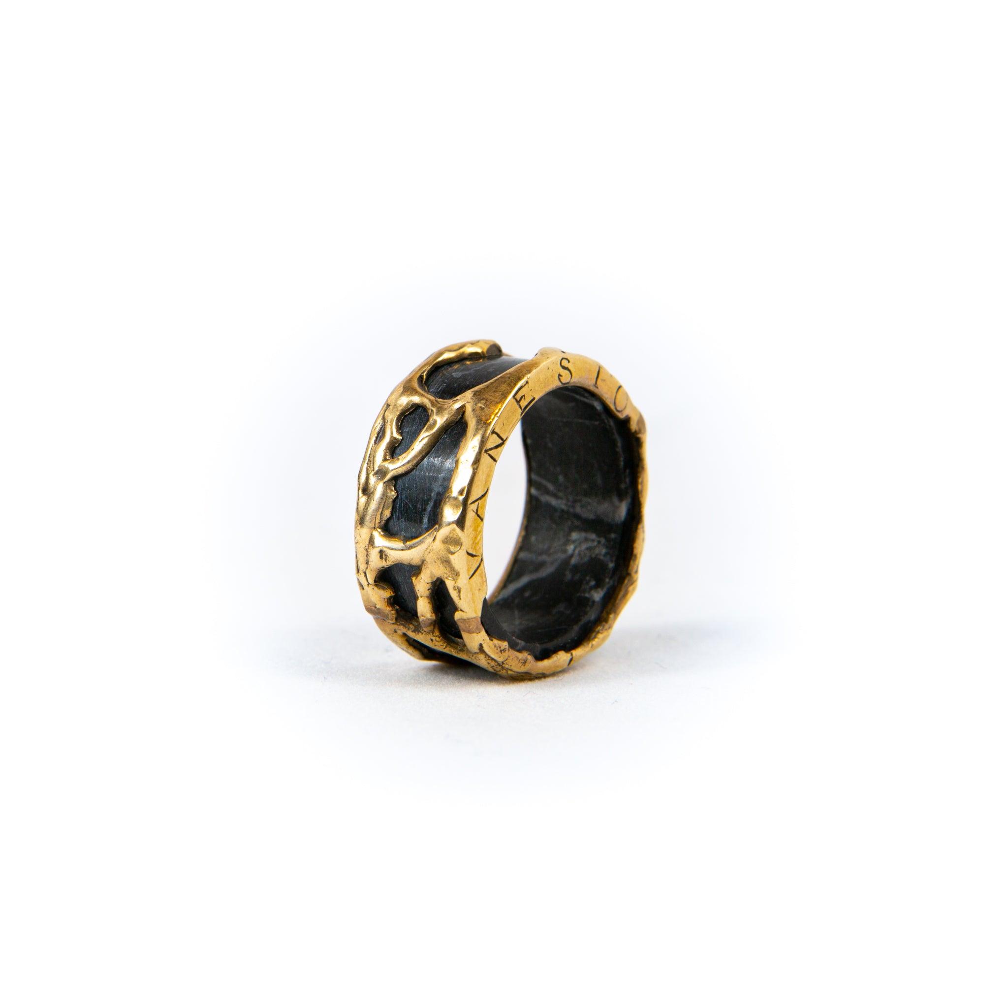Anello marmo retato Oro 18Kt